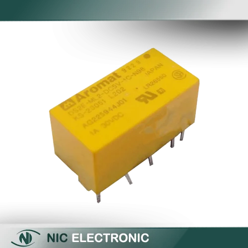 رله 5V مینیاتوری 10 پایه ژاپنی مارک AROMAT کد DS2E-ML2