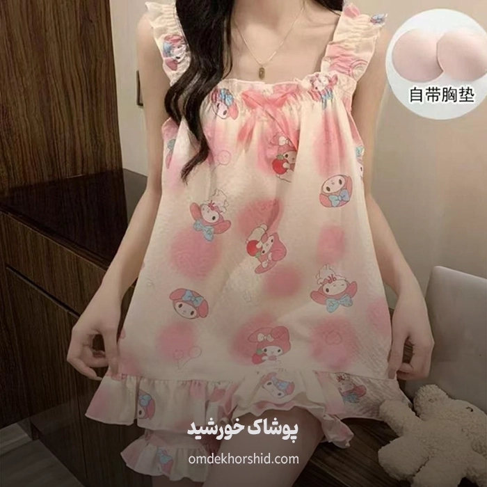 ست  نخی سارافن شورتک