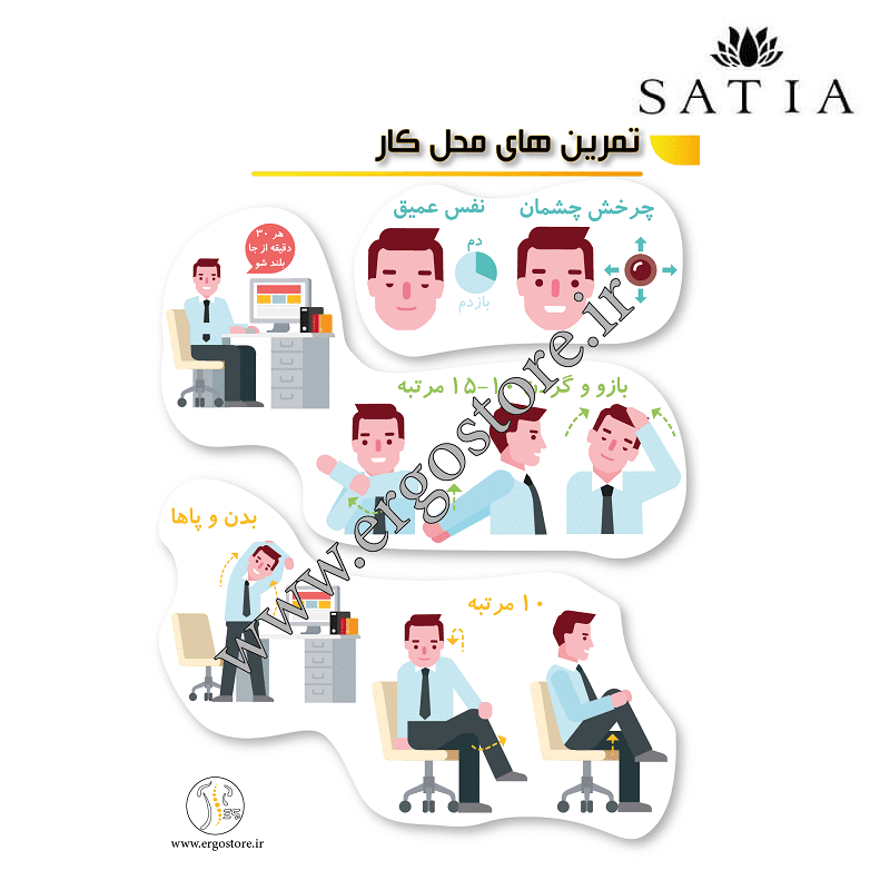 پوستر تمرین های محل کار