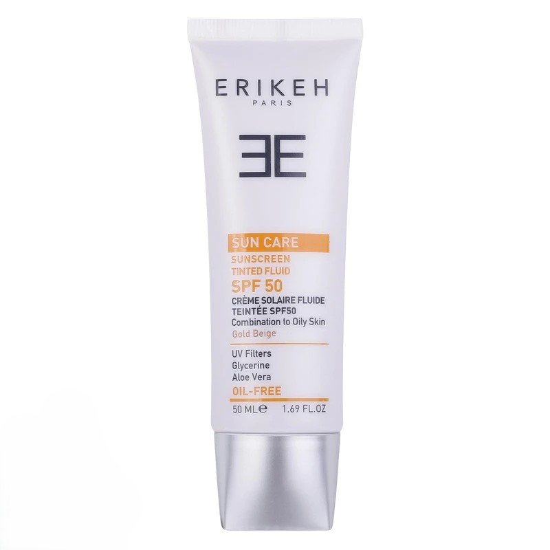 فلویید ضد آفتاب فاقد چربی بژ طلایی SPF50 اریکه