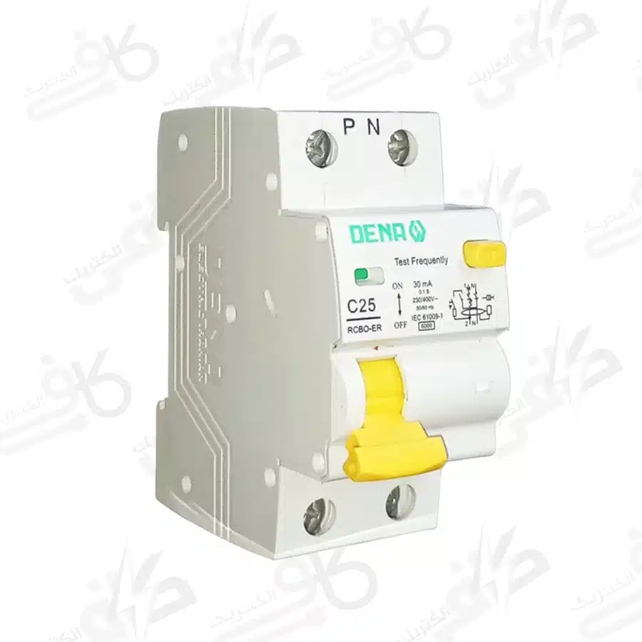 فیوز محافظ جان 1 فاز 25 آمپر دنا الکتریک RCBO ترکیبی