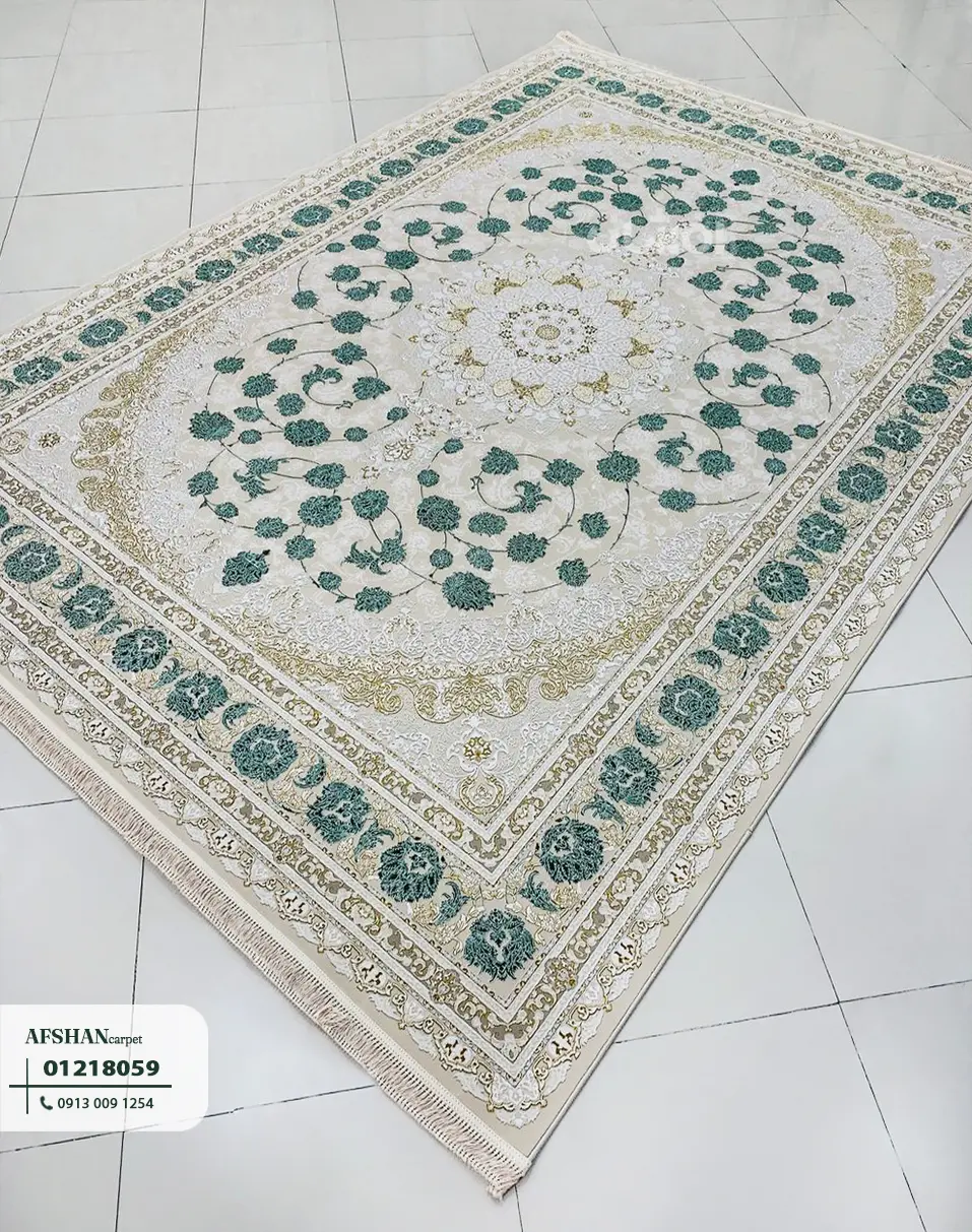 فرش 1200 شانه آکرلیک طرح سلنا کد 01218059 هلن