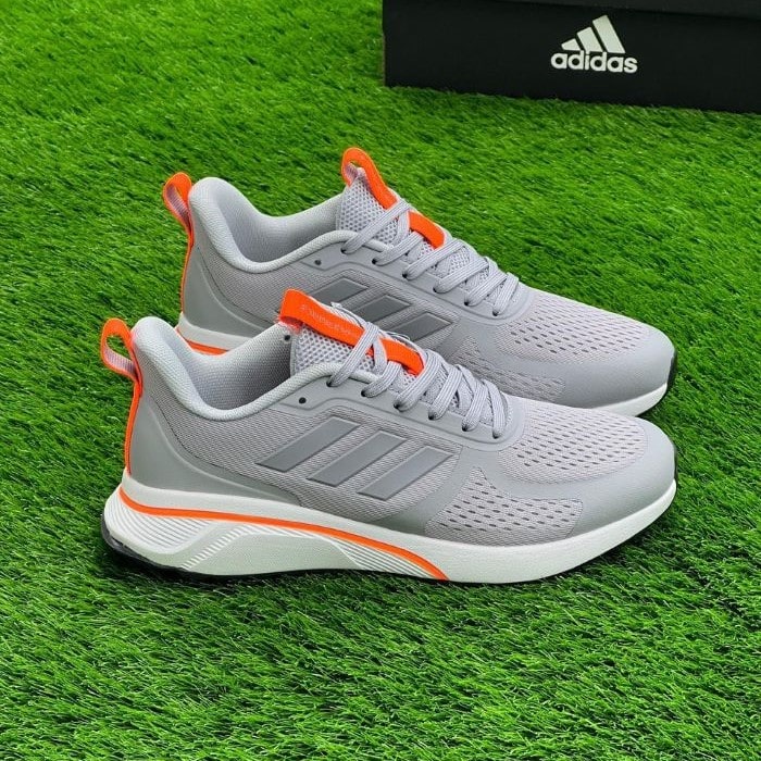 کتانی آدیداس کلود فوم طوسی Adidas Cloudfoam