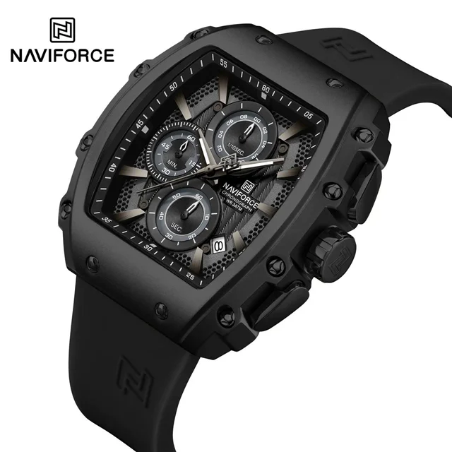 ساعت مچی کورنوگراف اورجینال برند نیویفورس nf8070 bb naviforce