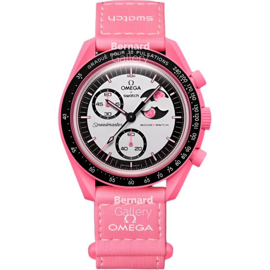 ساعت امگا سواچ اسنوپی MISSION TO THE PINK MOONPHASE