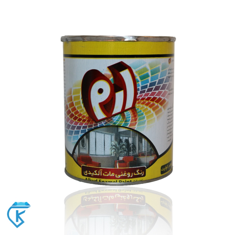 رنگ روغنی سفید مات کیلو 1200 ارم