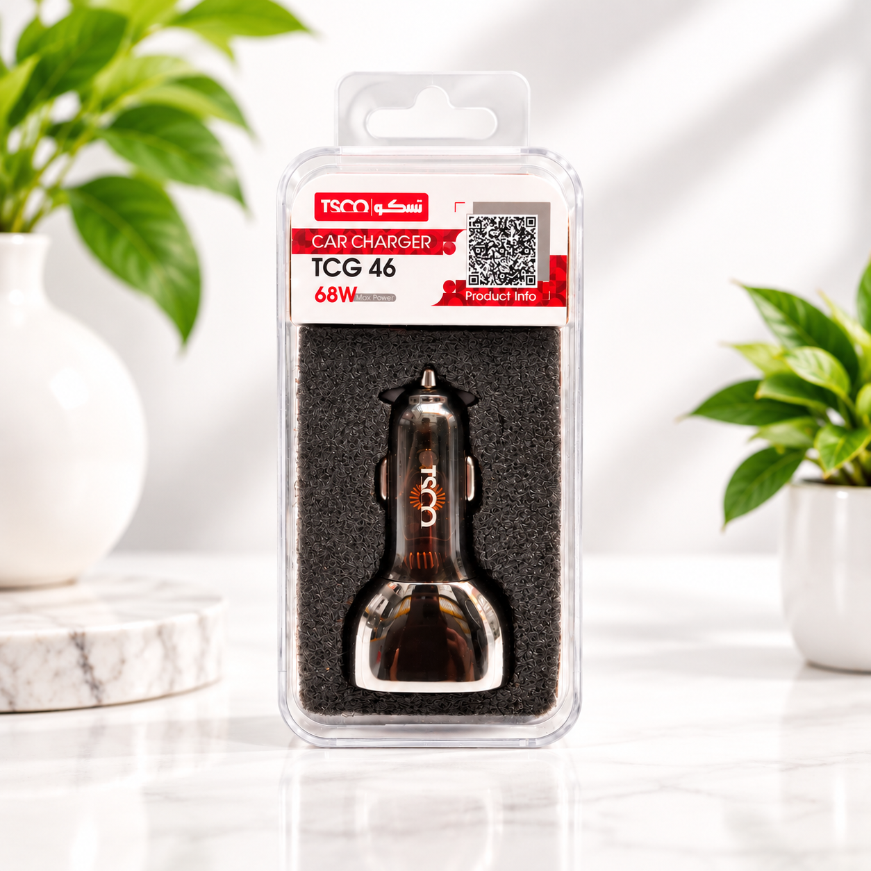 شارژر فندکی 68W تسکو مدل TCG 46