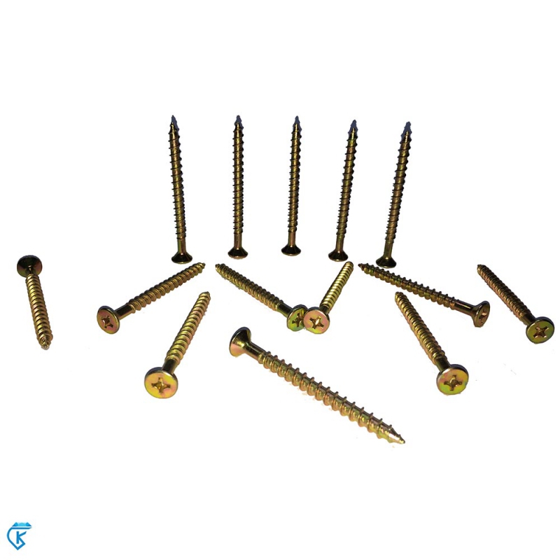 پیچ چوب طلایی 3*12 چهارسو