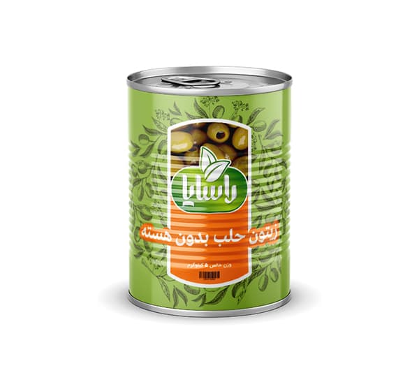 Pitted Olives in 5kg Tin Packaging
