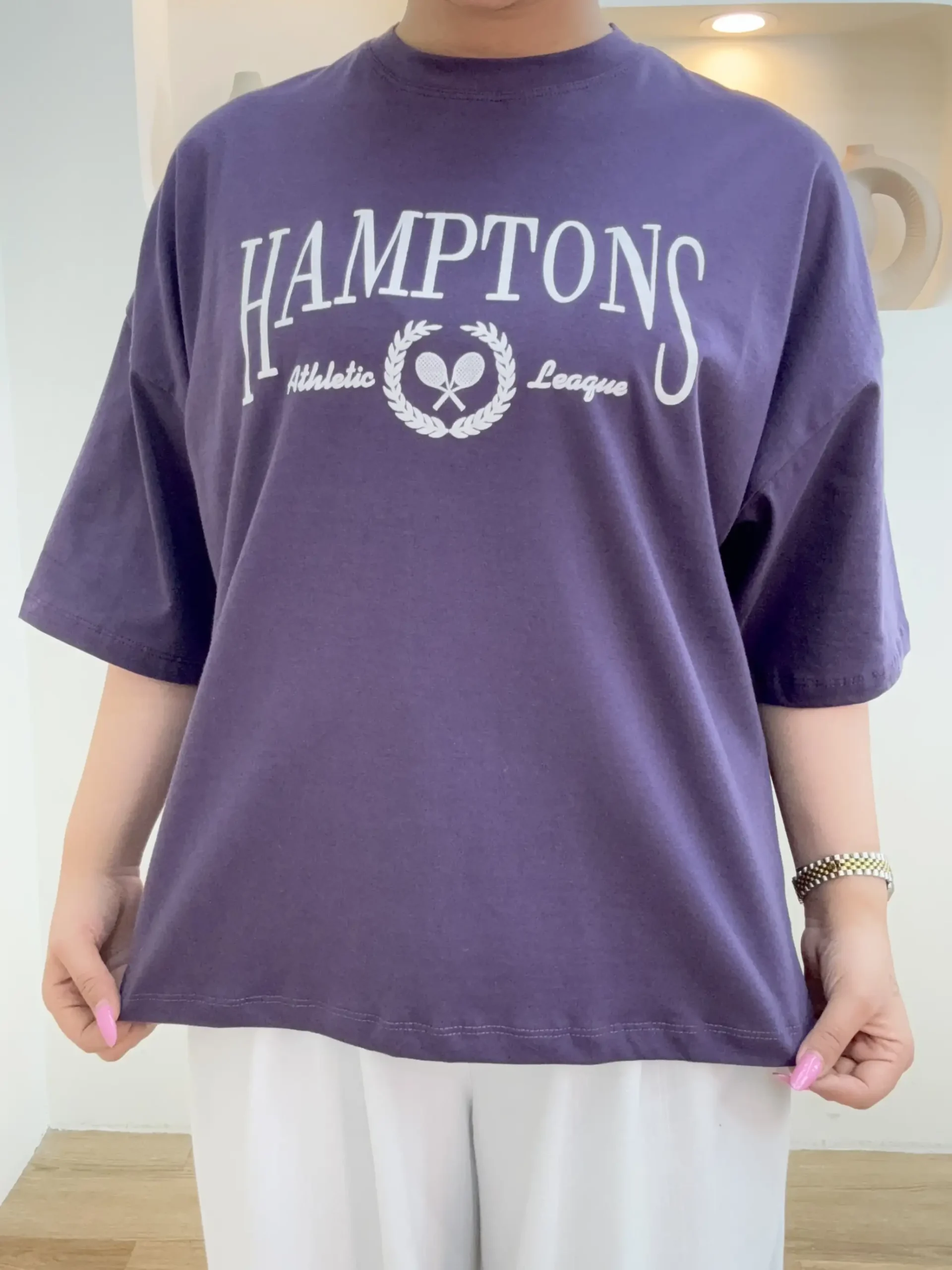 تیشرت 11866hamptons - بادمجانی