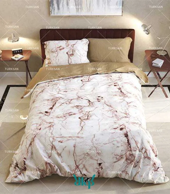 روتختی کرم طرح سنگ دونفره کد d81