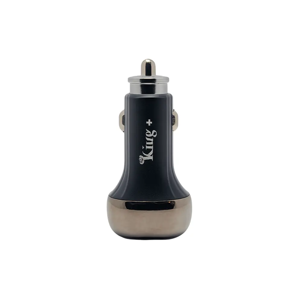 شارژر فندکی کینگ پلاس مدل HK-09 |دو پورت فست شارژ