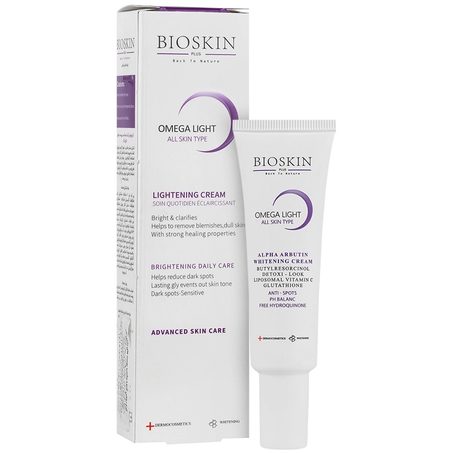 کرم ضد لک و روشن کننده آلفا آربوتین بایو اسکین 30 میل Alpha Arbutin Lightening Cream Bio Skin