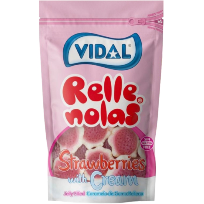 پاستیل ویدال 180gr (توت فرنگی خامه)