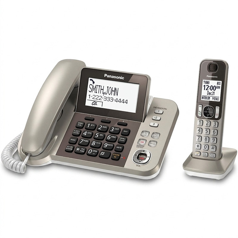 تلفن بی سیم پاناسونیک مدل KX-TGF350 - بژ