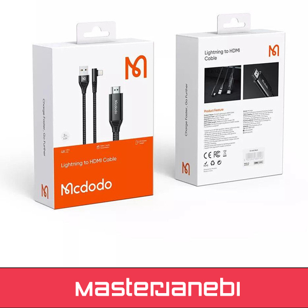 کابل تبدیل لایتنینگ به HDMI مک دودو مدل CA-6400 طول 2 متر