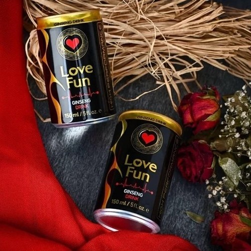 نوشیدنی انرژی زا جنسینگ 100 میل لاوفان مشکی love fun درجه 1