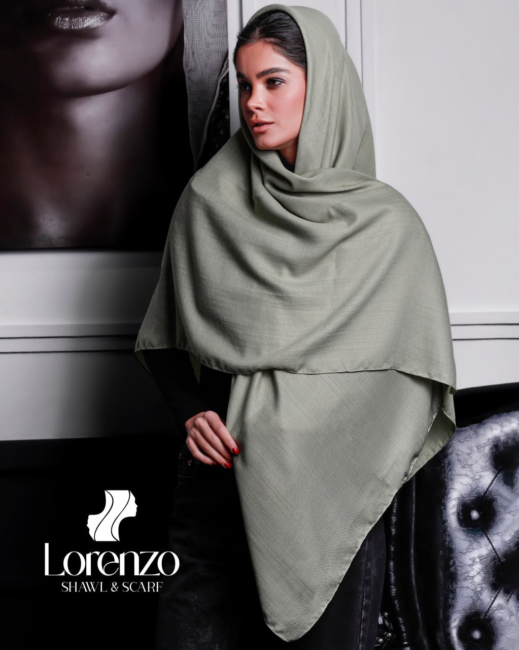 روسری ساده نخی مینیاتور