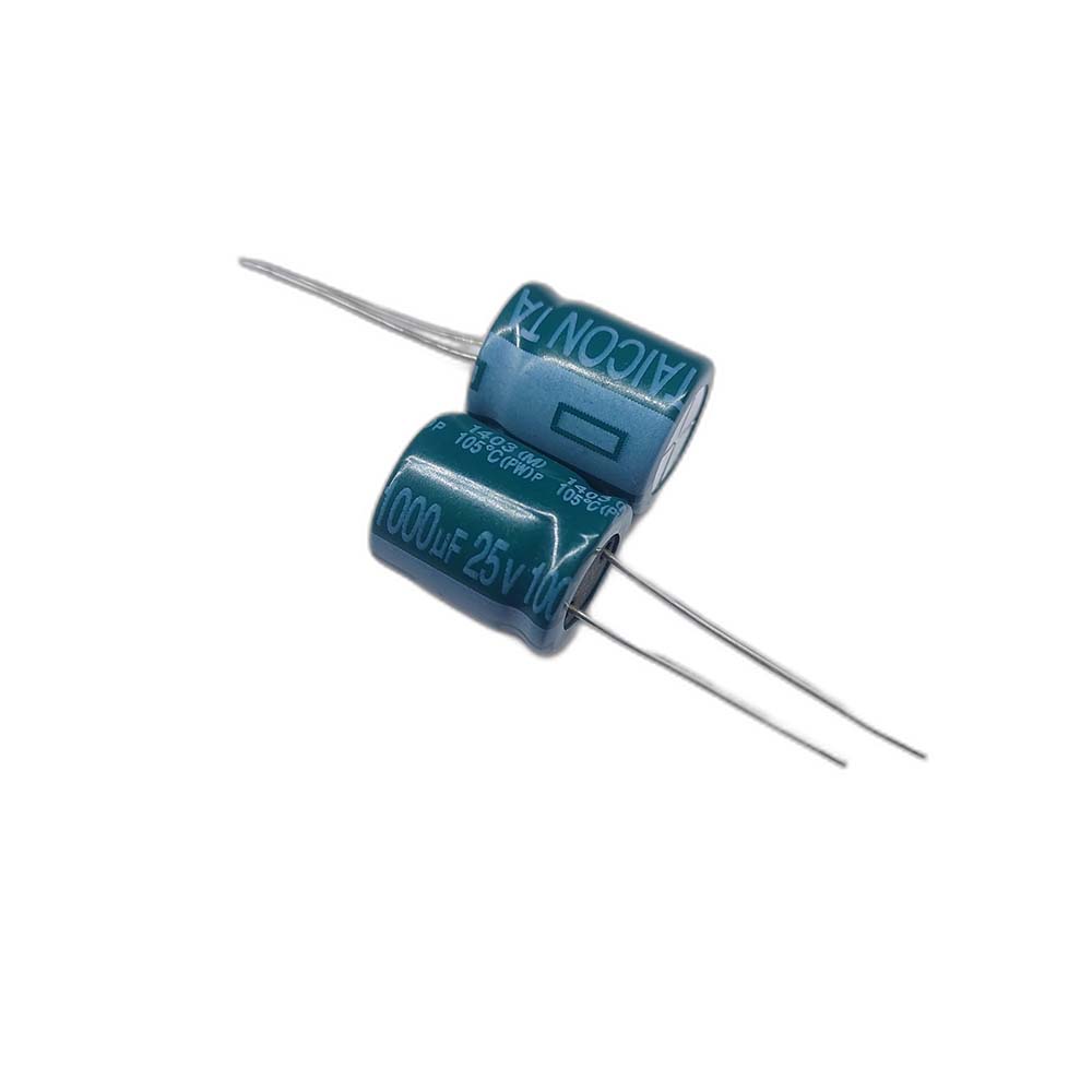 خازن الکترولیتی 1000uF / 25V مارک TAICON PZ(PW) سایز 12.5mmx15mm