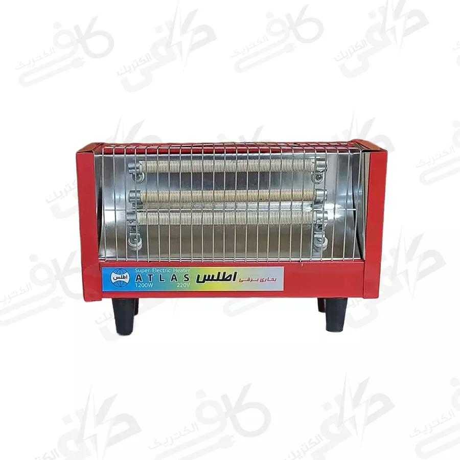 بخاری برقی سه شعله ساده اطلس