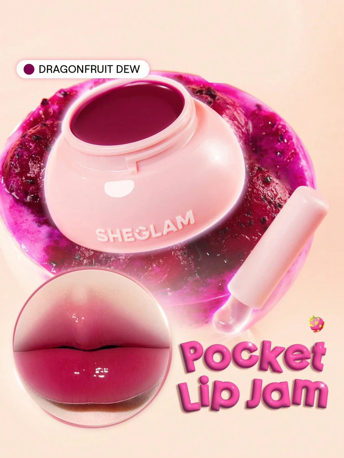 مربا لب مدل HYDRA JELLY POCKET برند شیگلم - dragonfruit dew