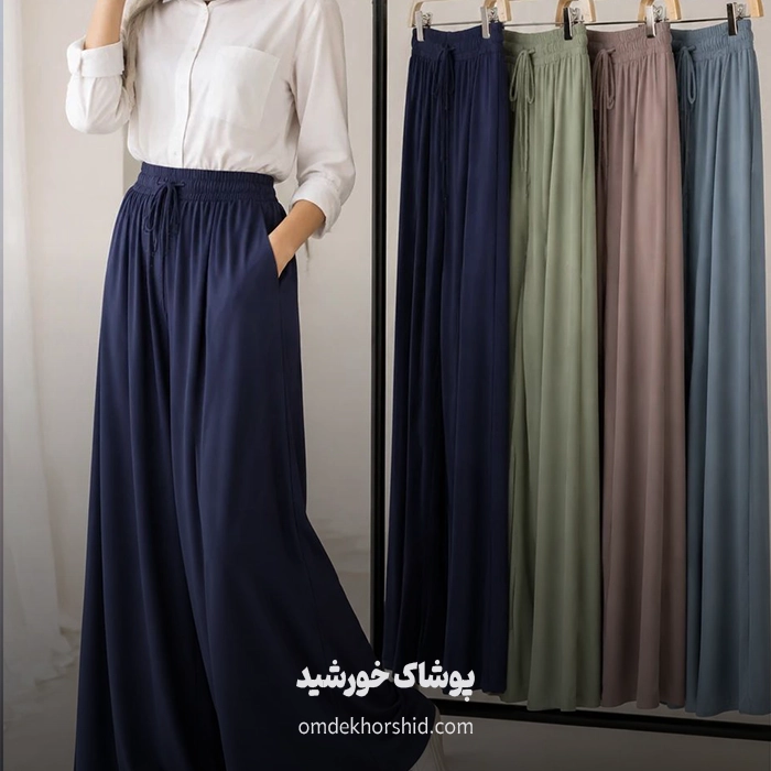 شلوار دامنی ریون راحتی
