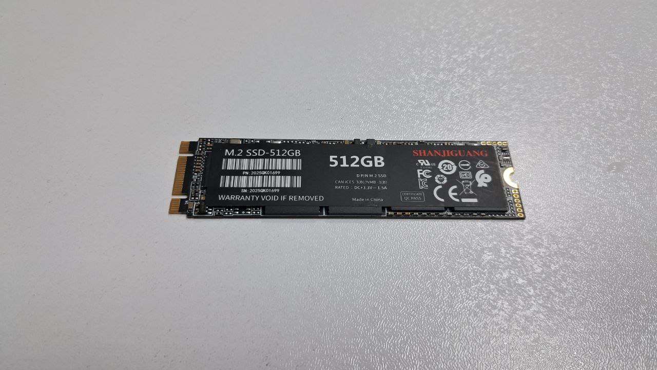 حافظه Shanjiguang Canices SSD 512GB M2 (بدون گارانتی)