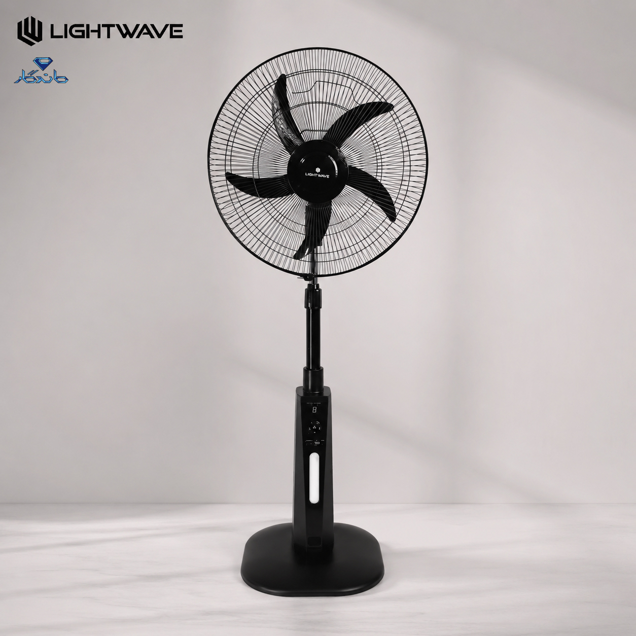 پنکه شارژی light wave مدل LW-RF-1822