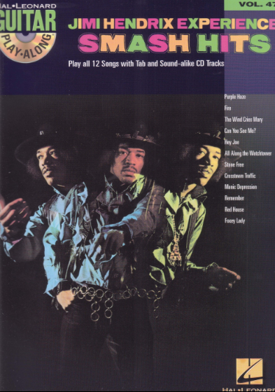 Guitar Play-Along Volume 47 – Jimi Hendrix Experience Smash Hits