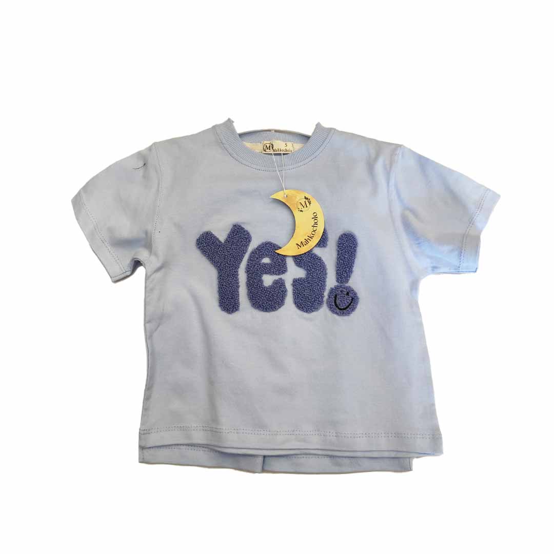 تیشرت شرت مارک ماه کوچولو طرح YES نخ پنبه