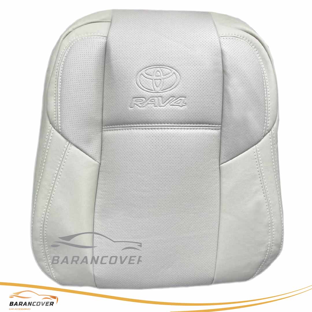 روکش صندلی تویوتا رافور RAV4 2013-2018 چرم رنگ کرم استخوانی