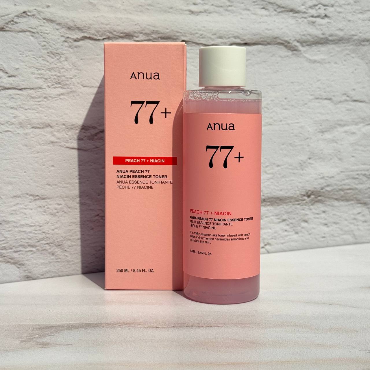 تونر اسنس مرطوب کننده و روشن کننده هلو نیاسینامید آنوا 250 میل  Anua Peach 77% Niacin Essence Toner