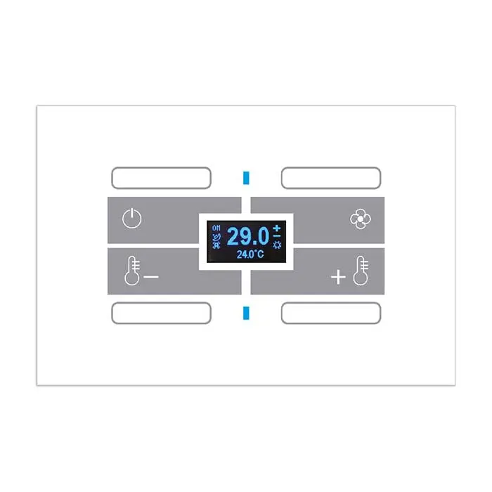 کلید هوشمند ترموستاتیک QUBIK BUTTON Glass thermostat 4 buttons 120X80 White