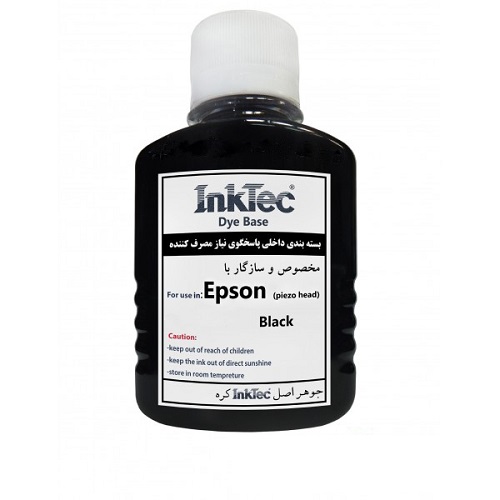 جوهر 100ml اینکتک داخلی مشکی اپسون Inktec 100ml ink Epson black