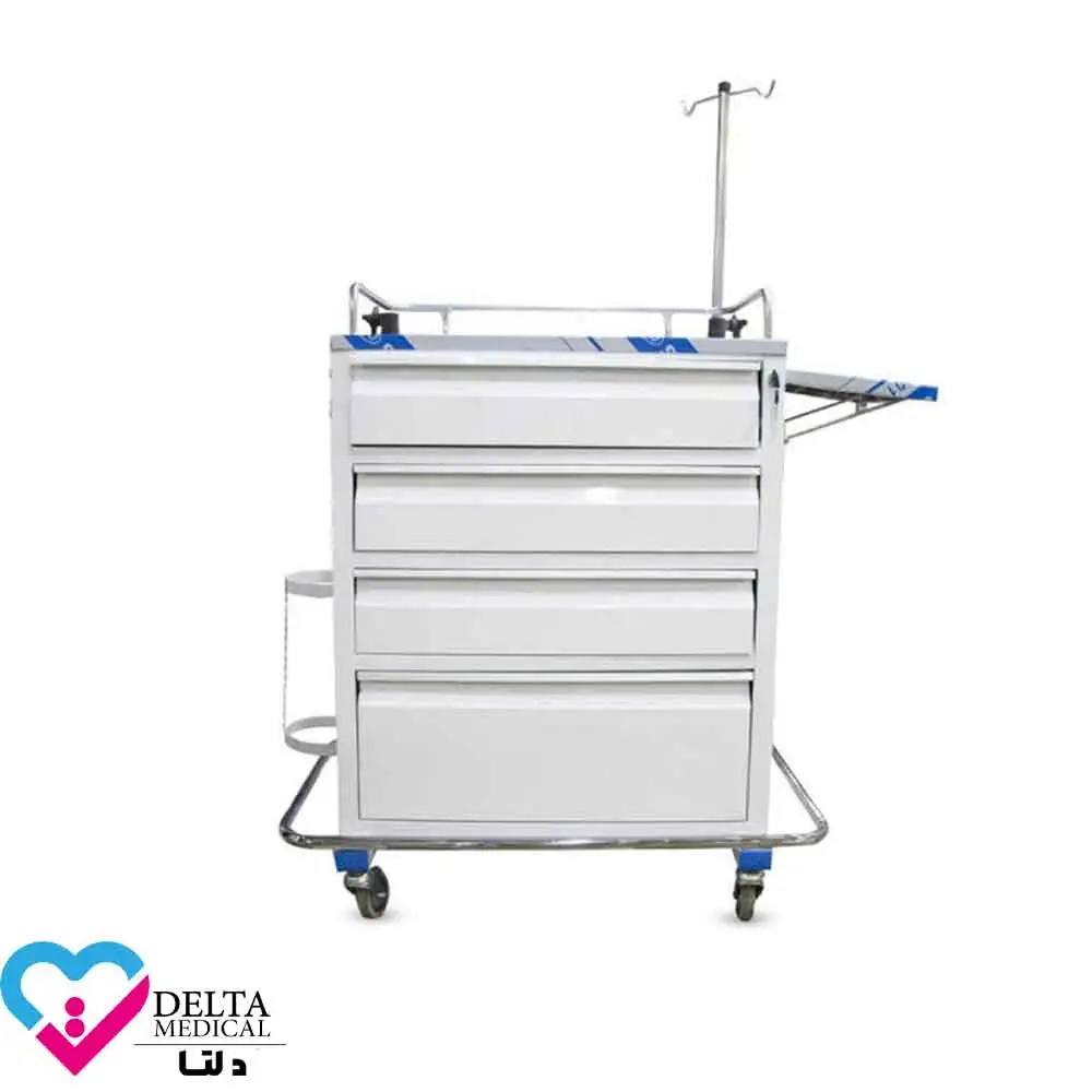 ترالی اورژانس فلزی 4 کشو