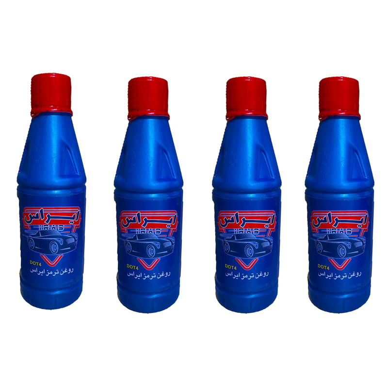 روغن ترمز ایراس مدل A4 حجم 250 میلی لیتر بسته 4 عددی کد OY-104