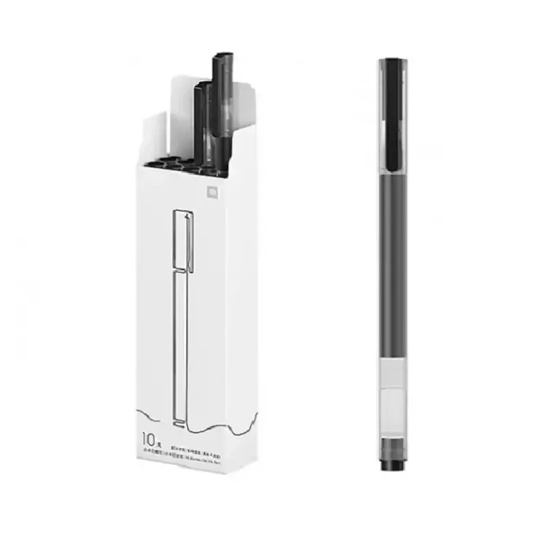 خودکار و روان نویس ژله ای شیائومی پک ده عددی مدل XIAOMI Jumbo Gel Ink Pen MJZXB02WC