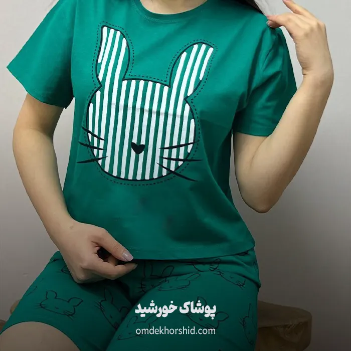 ست کراپ شورتک خرگوشی