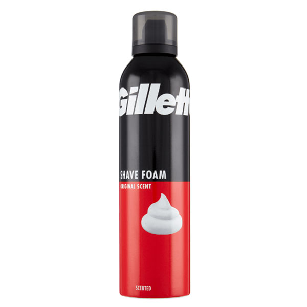 فوم اصلاح آقایان مدل اورجینال ژیلت Gillette Shave Foam Original Scent Red 200Ml