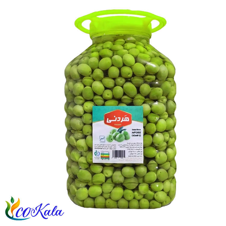 زیتون با هسته سوپر ویژه هردنی 6 و نیم کیلویی