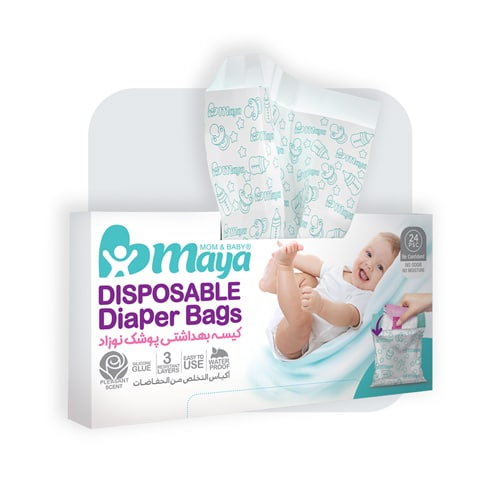 کیسه زباله مایا بسته 24 عددی معطر maya