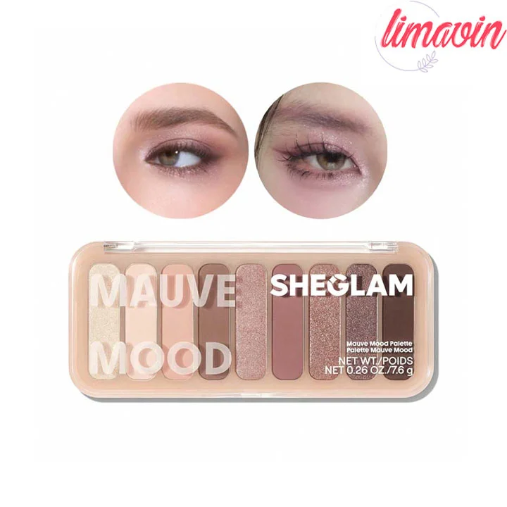 پالت سایه چشم 9 رنگ شیگلم مدل Mauve Mood Palette