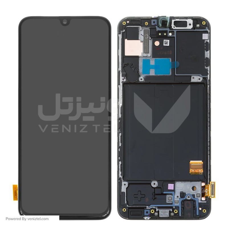 تاچ و ال سی دی با فریم اصلی شرکتی  سامسونگ (Service Pack) مدل LCD Samsung A40 + F