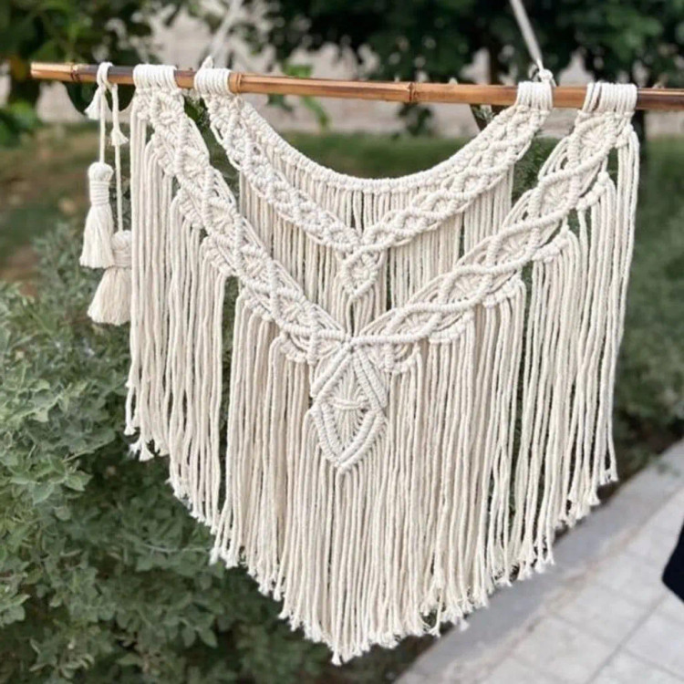 دیوارکوب مکرومه کد 172 برند گره چی و رنگ دلخواه