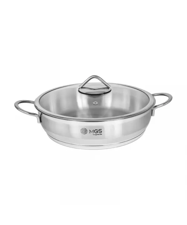تابه استیل  ام جی اس MGS سایز 32 (دو دسته)