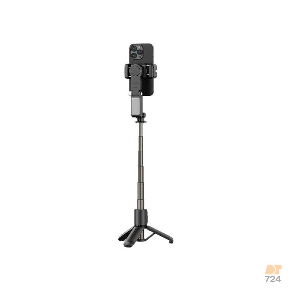 گیمبال ضدلرزش با ردیابی چهره ۳۶۰ درجه رتاکو، ریموت و چراغ ‎LED‎ – مدل ‎Q19