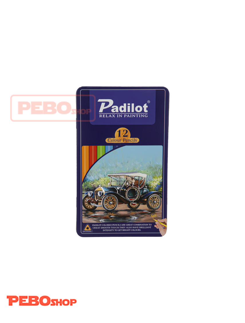 مداد رنگی 12 رنگ فلزی پادیلوت مدل F-810212