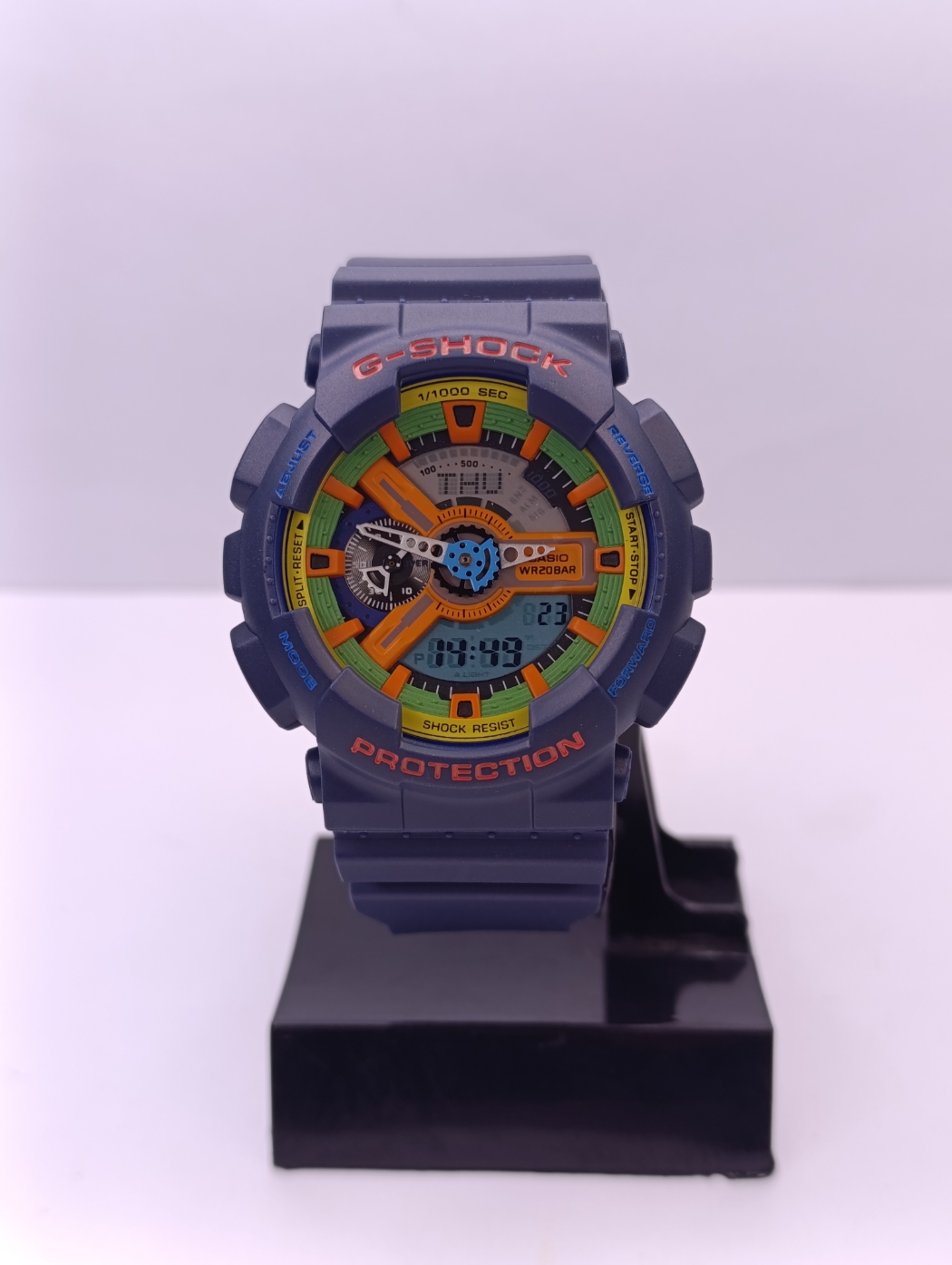 ساعت مردانه جی شاک بند سورمه ایی مدل G_SHOCK ga_110