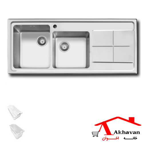 سینک ظرفشویی توکار کد 300S اخوان