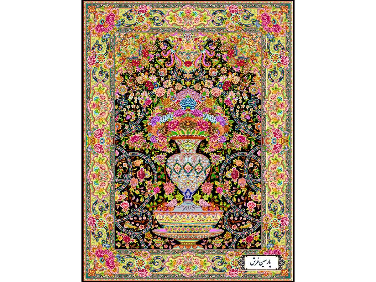 خرید نخ و نقشه قالیچه نفیس تبریز - کد NZ2854